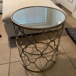 Mirrored Side Table 
