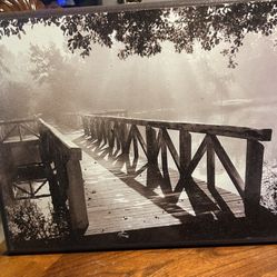 Albert E Price Sepia Bridge Wall Art.  Read Description 1st