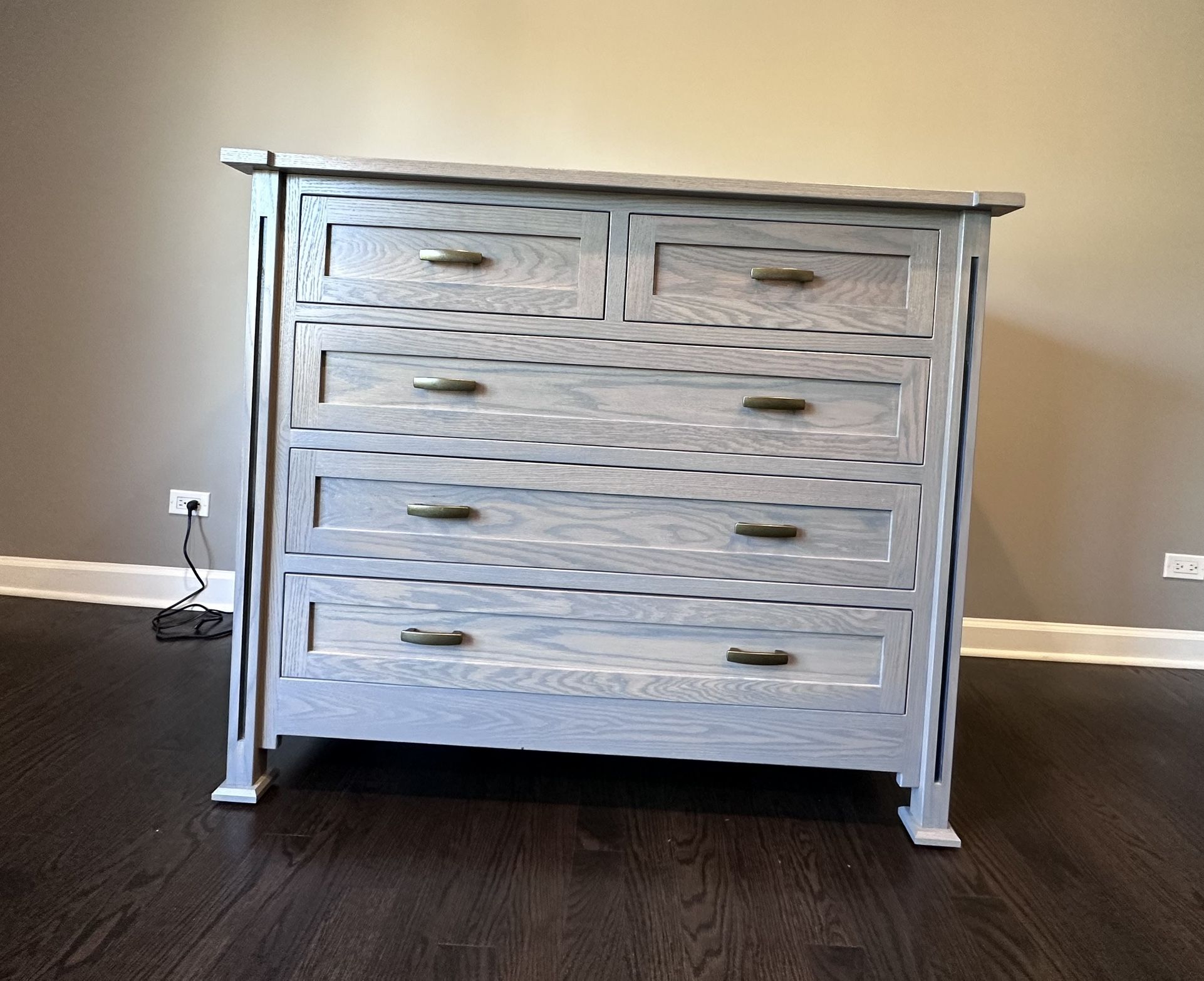 Queen Amish bed frame and chest