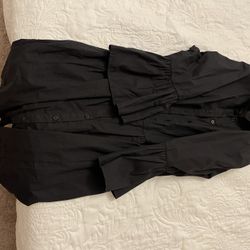 Black Dress With Buttons 