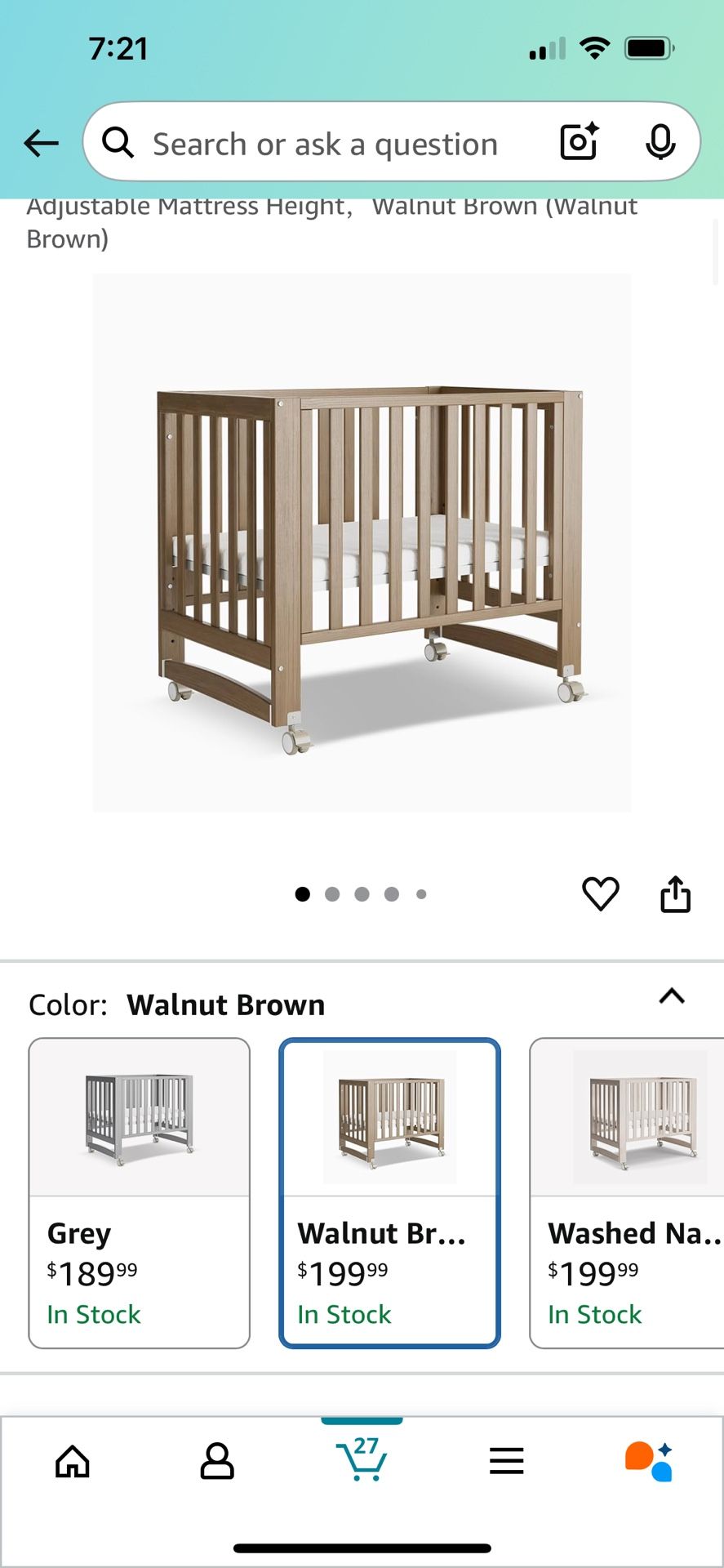 Mamazing Baby bassinet / Crib 6-1