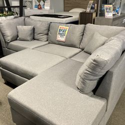 grey sectional ☑️🔥 $699