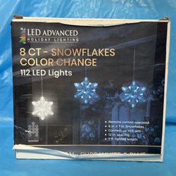 8CT SNOWFLAKES COLOR CHANGING 10FUNCTIONS