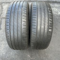 2. Tires.  235. 55. 18.  Michelin 