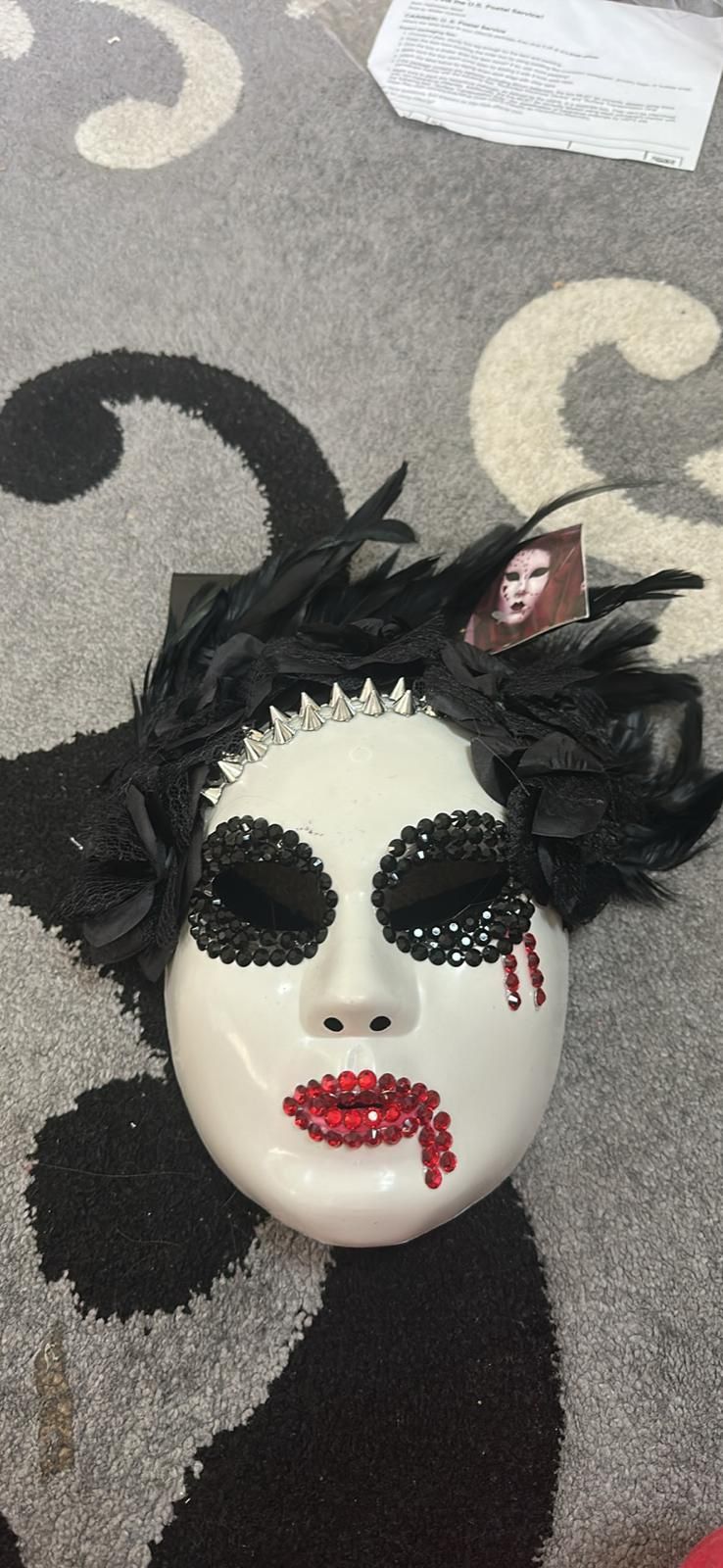 Halloween Mask Rhinestone