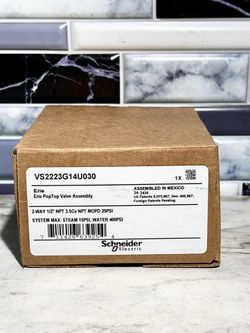 Schneider Erie PopTop Valve Assy 2-Way 1/2 NPT 3.5Cv MOPD 25PSI VS2223G14U030