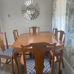 7PC Hand-Crafted Antique Dining Set! Circa 1800s!