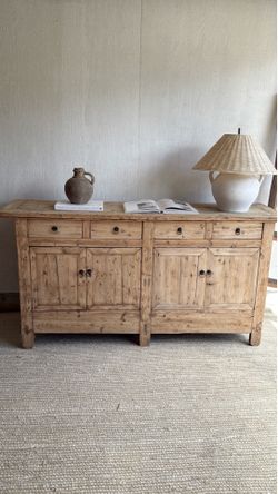 Antique elmwood sideboard