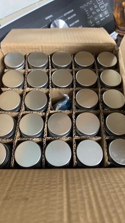 Seasoning jars with funnel