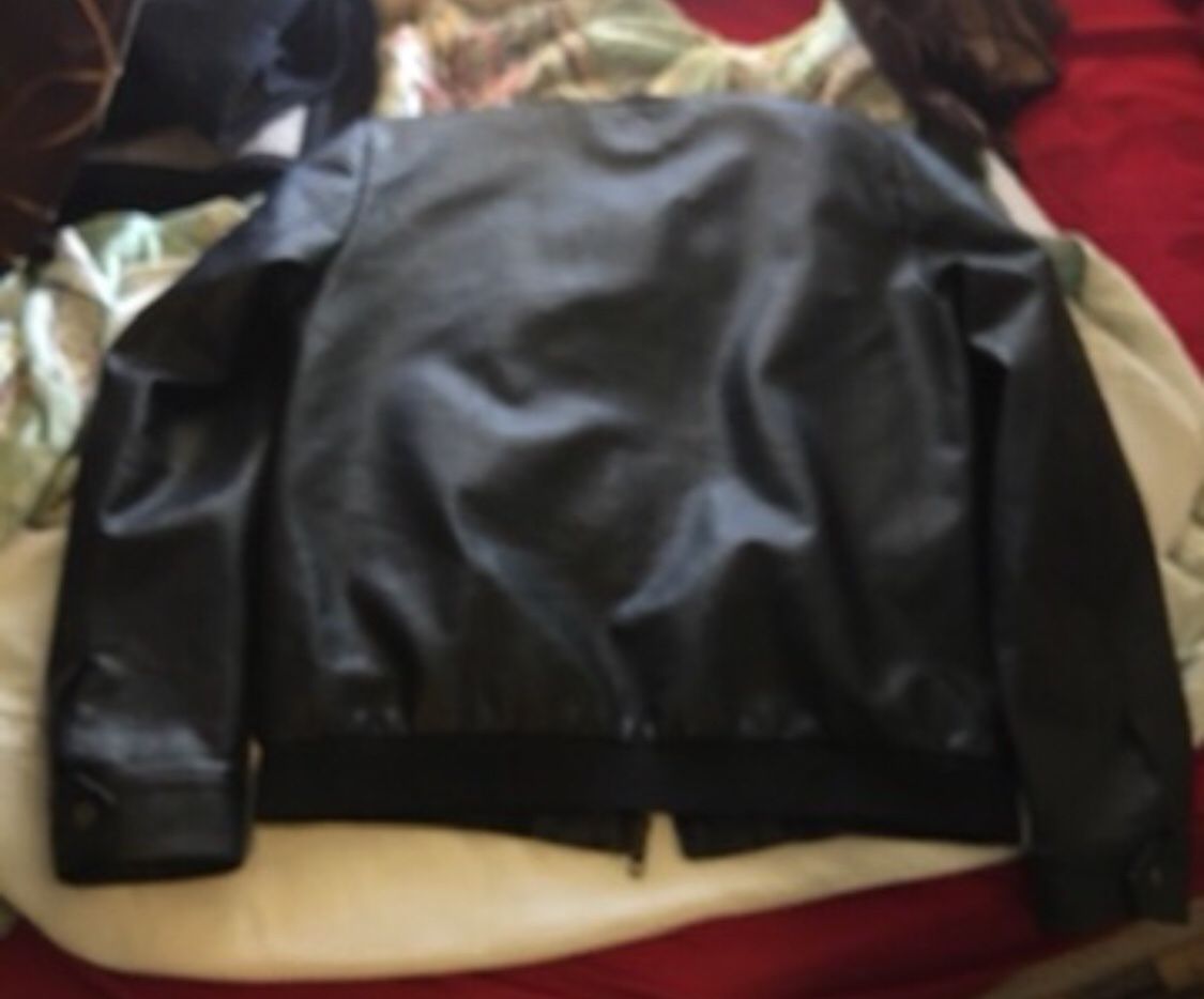 Forever 21 Faux Leather Bomber Jacket