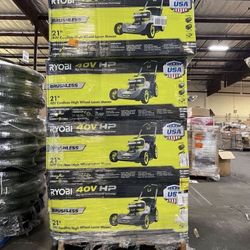 RYOBI 40V HP Brushless 21 in. Cordless Battery Walk Behind Multi-Blade Self-Propelled Mower - (1) 6.0 Ah Batteries & Charger