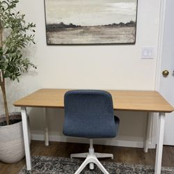 ikea office desk+swivel chair