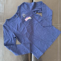 Carter's - Blue Long Sleeve Tee with Colorful Rainbow