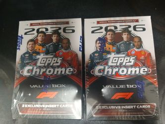 2026 Topps Chrome Formula 1 Value Box (Lot of 2)