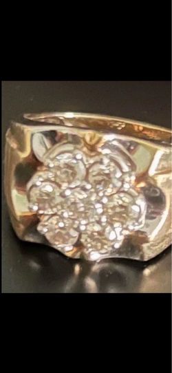 Diamond cluster Ring