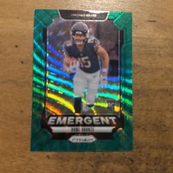 2024 PRIZM ROME ODUNZE GREEN EMERGENT ROOKIE CARD