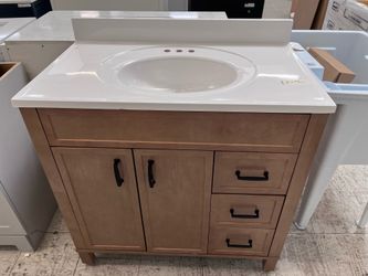 Bathroom vanity brown 36