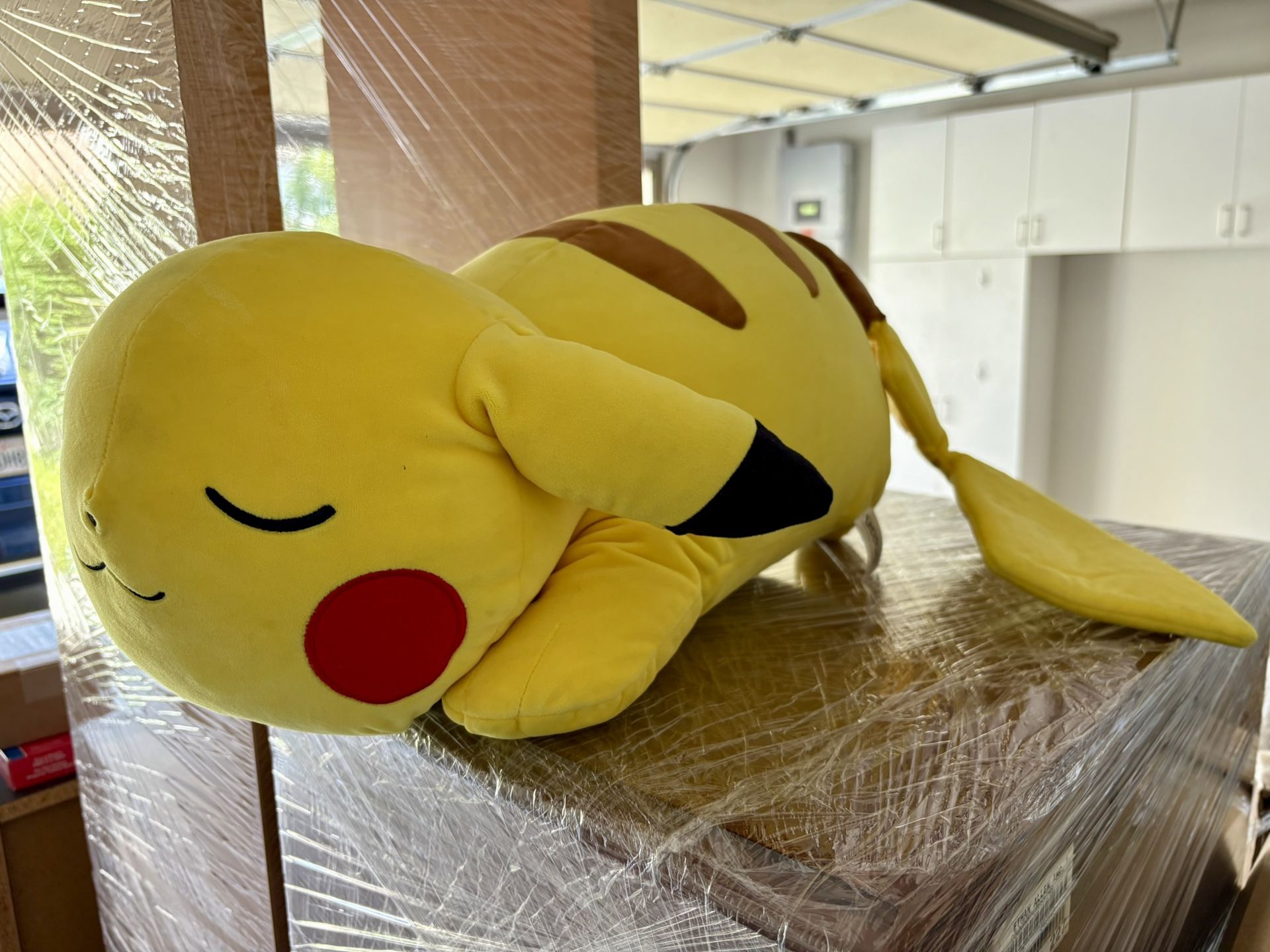 Large Size Sleeping Pikachu Stuffed Animal