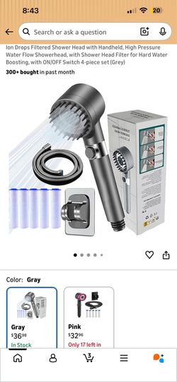 Brand New Filtered Shower Head Set with 6Filters - High Pressure