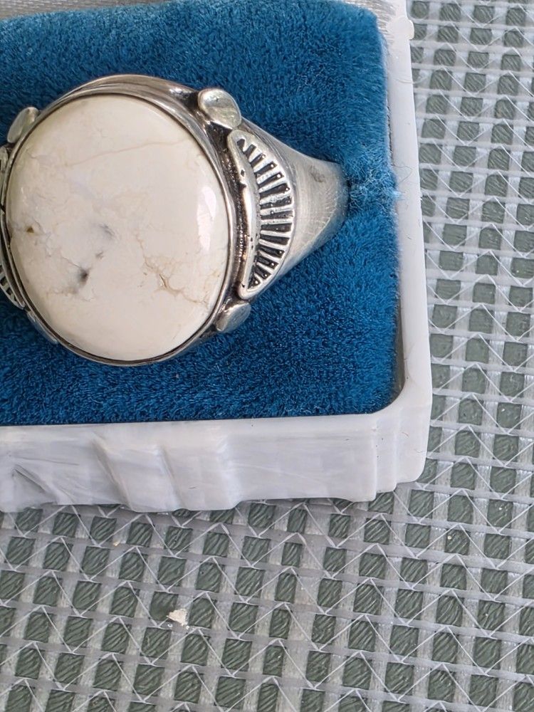 Sterling Silver With Mark AT Size 12