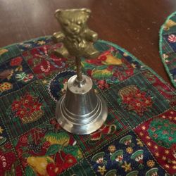 Metal, teddy bear belt, gold, silver