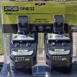Ryobi 4Ah 18 V Lithium-ion High Performance Batteries 