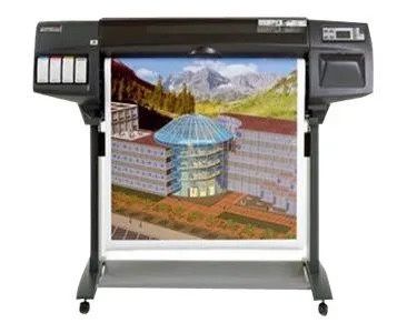 2 Hp Designjet 1055cm Plus Wide Banner Printers