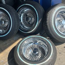 WIRE WHEELS 13” BRAND NEW 