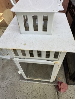 Outdoor Candle Lanterns For Sale White And Black Sizes Small And Large 