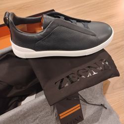 Zegna Triple Stitch Designer Sneakers 