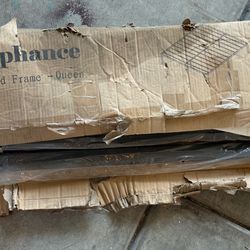 Metal bed frame - queen size