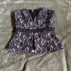 lace corset style top