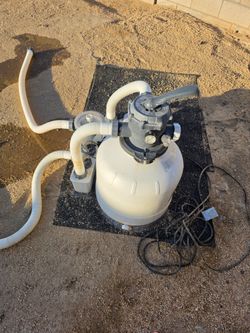 Intex pool pump and sand filter.