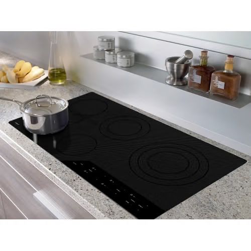 NEW WOLF 36" Contemporary Electric Cooktop  Model: CE365CB
