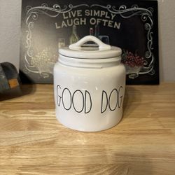 Rae Dunn Dog Treat Jar 