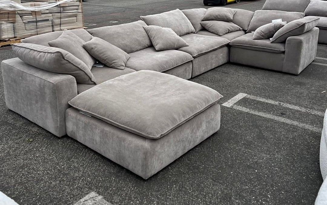 FACTORY DELIVERED BRAND NEW GREY MODULAR SECTIONAL SAME DAY DELIVERY