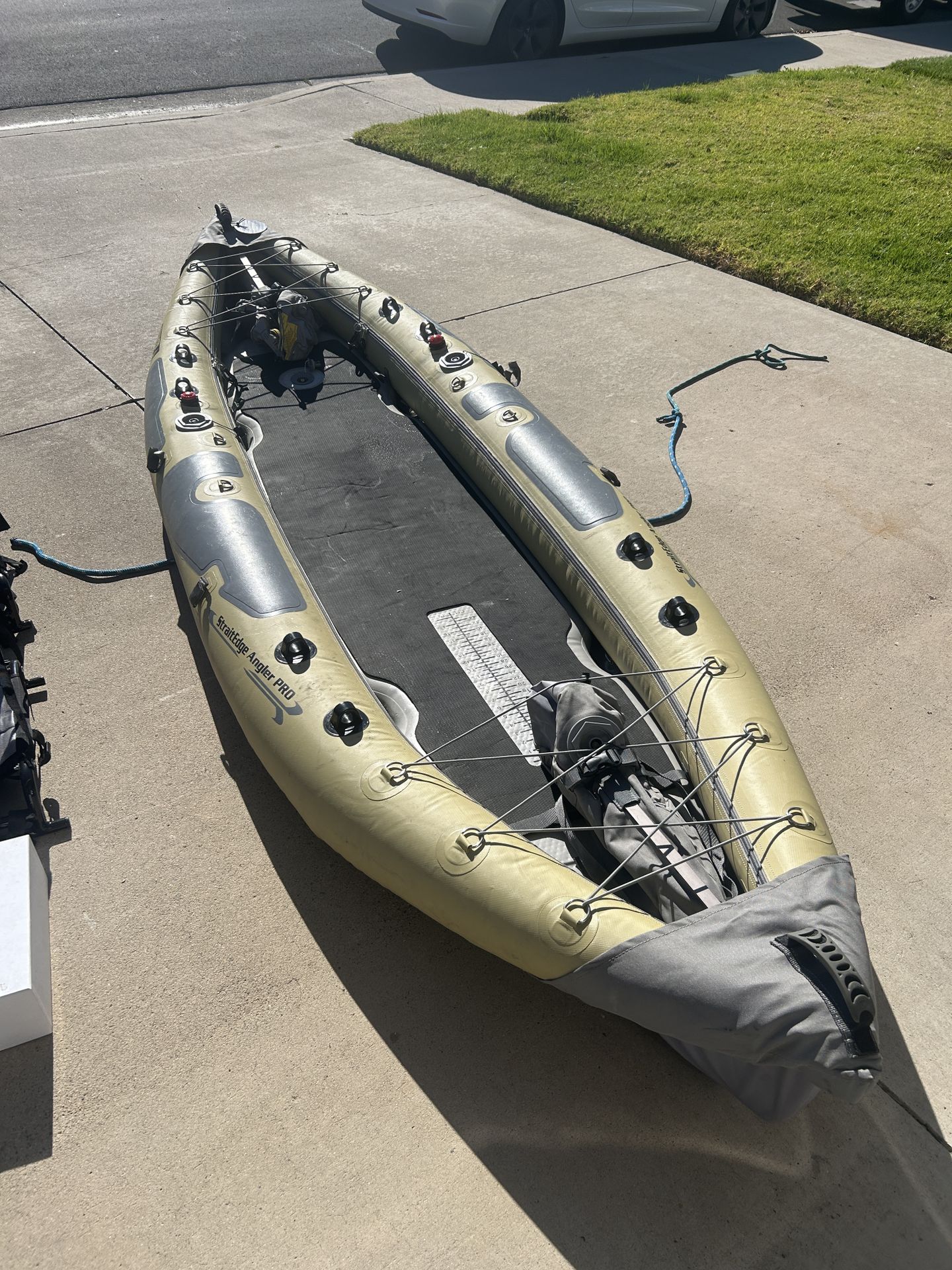 electric inflatable kayak boost fin