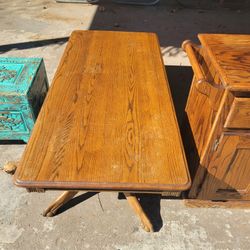 5' Solid Oak Coffee Table