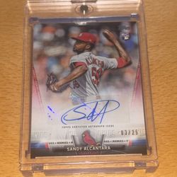 2018 TOPPS SALUTE AUTOGRAPHS SA SANDY ALCANTARA CARDINALS