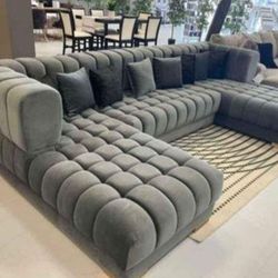 Nova Grey Sectional 💥Only $54 Down Payment ✅