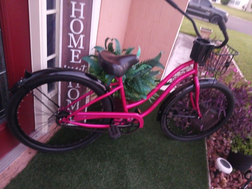 Hot Pink Leisurely Bike