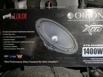 Orion Brand New 1400w Neo 8inch Loud Mids $120firm Price Pickup Only Serious Buyers Please Yes It Is Avaliable 