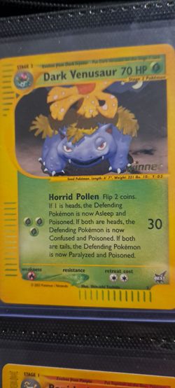 E reader venusaur non holo Winner stamped