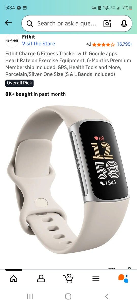 Fitbit Charge 6 Women's Watch