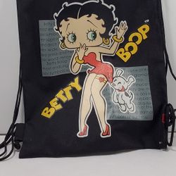 2006 Drawstring Betty Boop Back pack  with Bimbo Barley Tote Bag