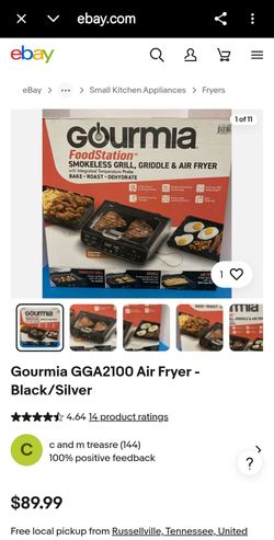 Smokeless gril food station and airfryer new