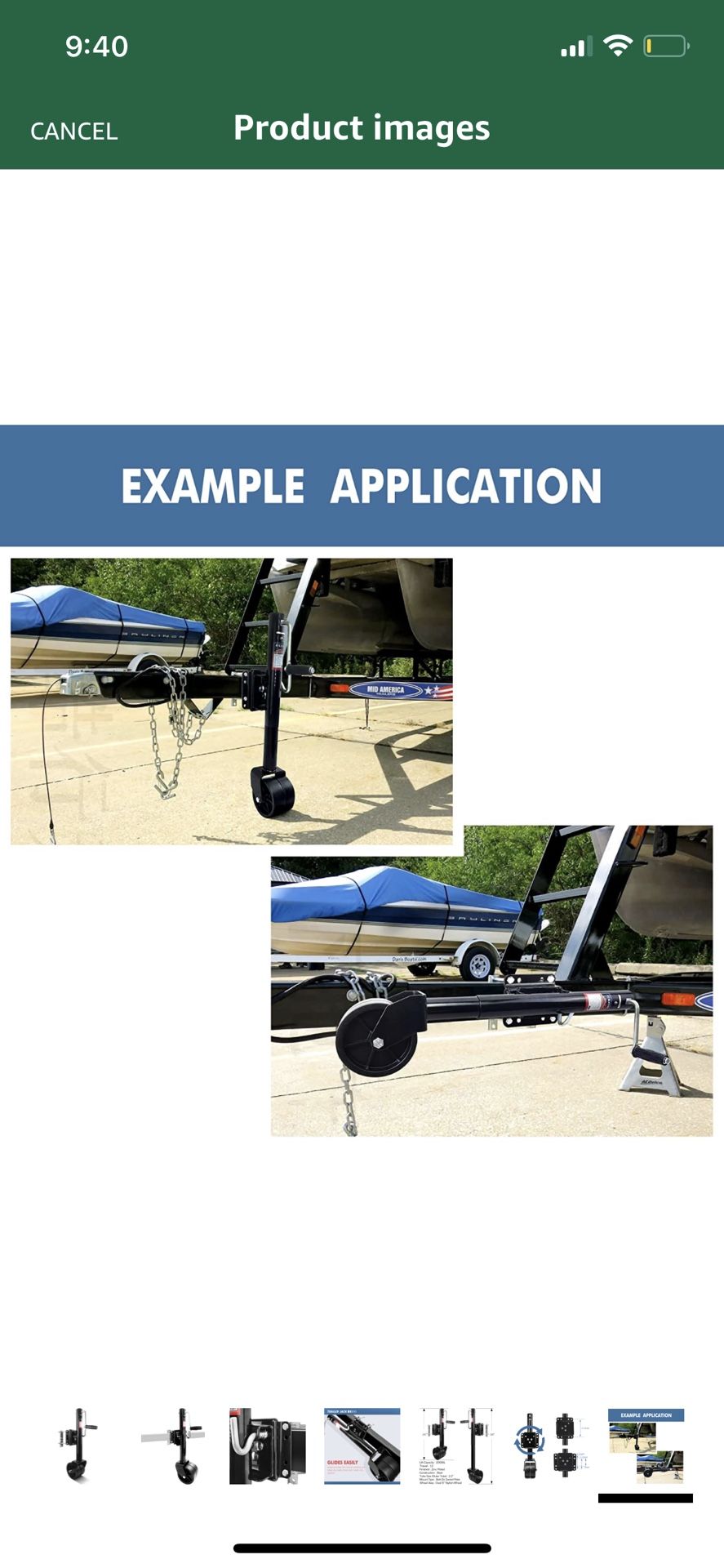 Aukayne Trailer Jack with Wheel Heavy Duty 2000 LBs 12" Lift for RV Boat Anti Rust Galvanized