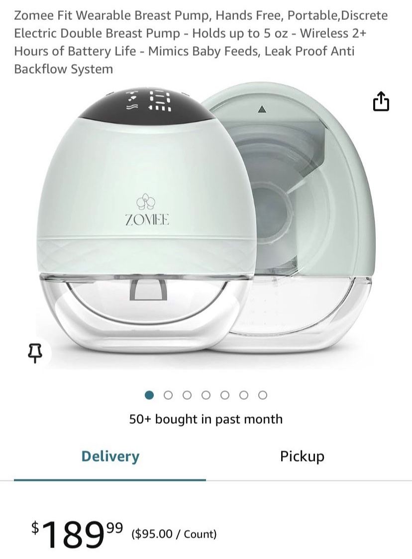 Zomee Wearable Hands free Nursing Breast Pump