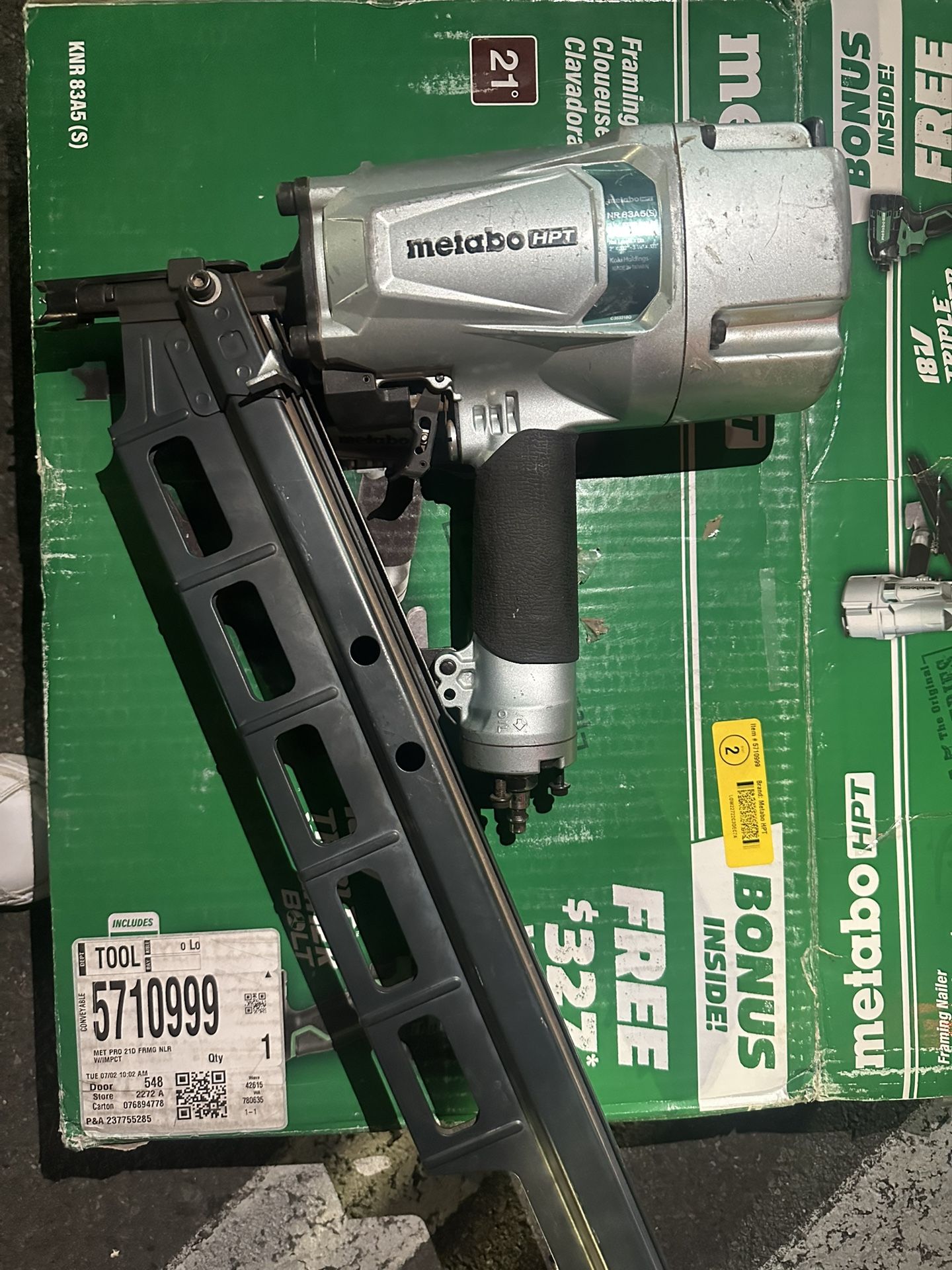 Metabo 21 Degree Framing Nailer