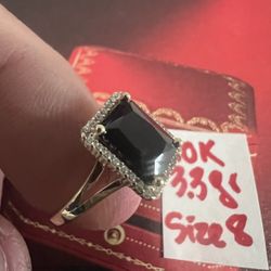 10K Solid Gold Ring For Wedding 3.3Gr Size 8